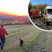 Search and rescue teams were called out just after 4am to hunt for a missing man
