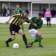 Tom Whipp in action for Falmouth Town during his previous spell at the club