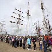 More than 35,000 people have visited the tall ships and Falmouth each day