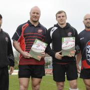 L-R: Player-coach Gavin Cattle, Laurie McGlone, Luke Jones and player-coach Alan Paver. Picture: SIMON BRYANT/ITKIS PHOTO