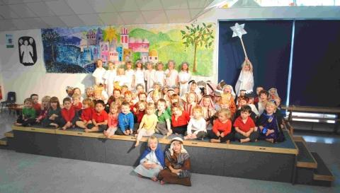 Early Years Foundation Stage pupils at King Charles get ready for their nativity “The Innkeeper's Breakfast”
