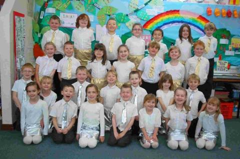 These shiny, happy pupils perform their nativity at St Francis School