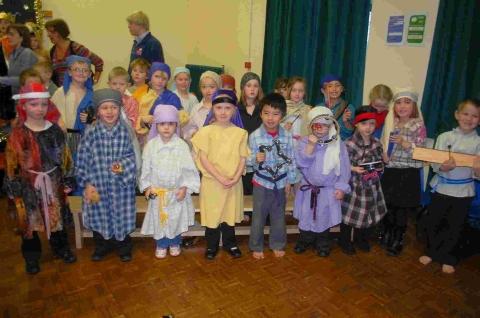 Dressed to impress are these Falmouth Primary School pupils 