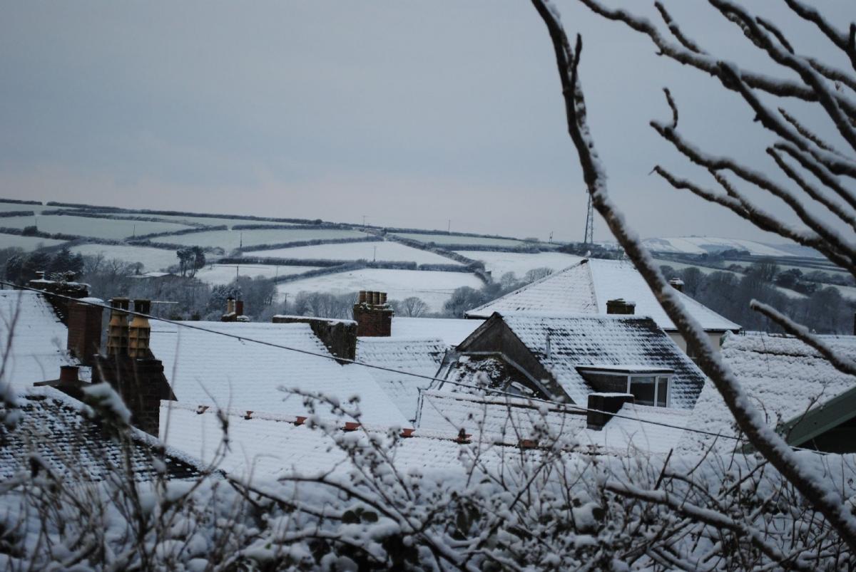 A wintery look towards Sithney from Helston