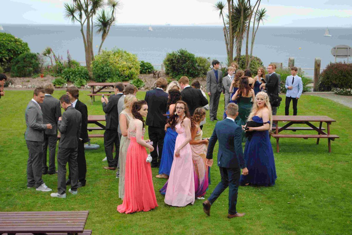 Fancy frocks and sharp suits at Helston College prom