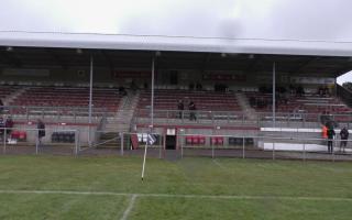 The Grandstand at the Recreation Ground shown with new roof installed in 2022 is to be named the CLX Stand
