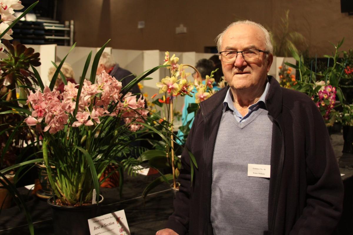 Orchid expert Walter Williams, winner of best in section
