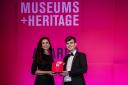 Beamish Museum receiving Visitor Welcome Award at Museums + Heritage Awards 2024