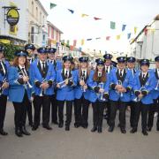 Helston Town Band at Flora Day 2024