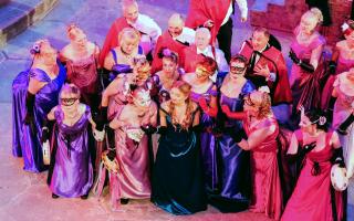 Duchy Opera singers in a previous production of Die Fledermaus