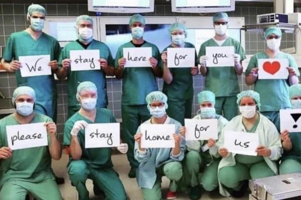 Doctors and nurses make their message clear.