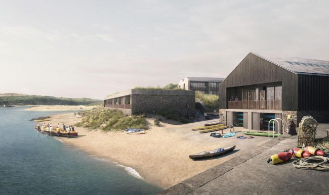 The proposed leisure and watersports hub at Hayle Harbour