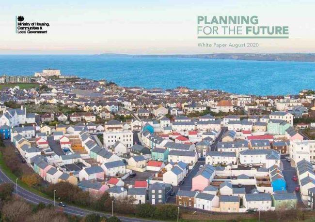 The Government's Planning for the Future White Paper consultation document - which includes a photo of Nansledan in Newquay