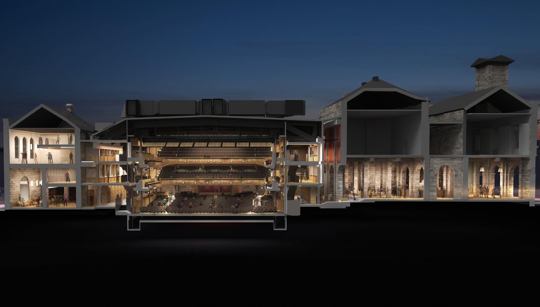 A cross section of how the new theatre should look