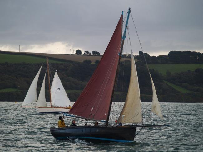 Oyster boats on The Fal