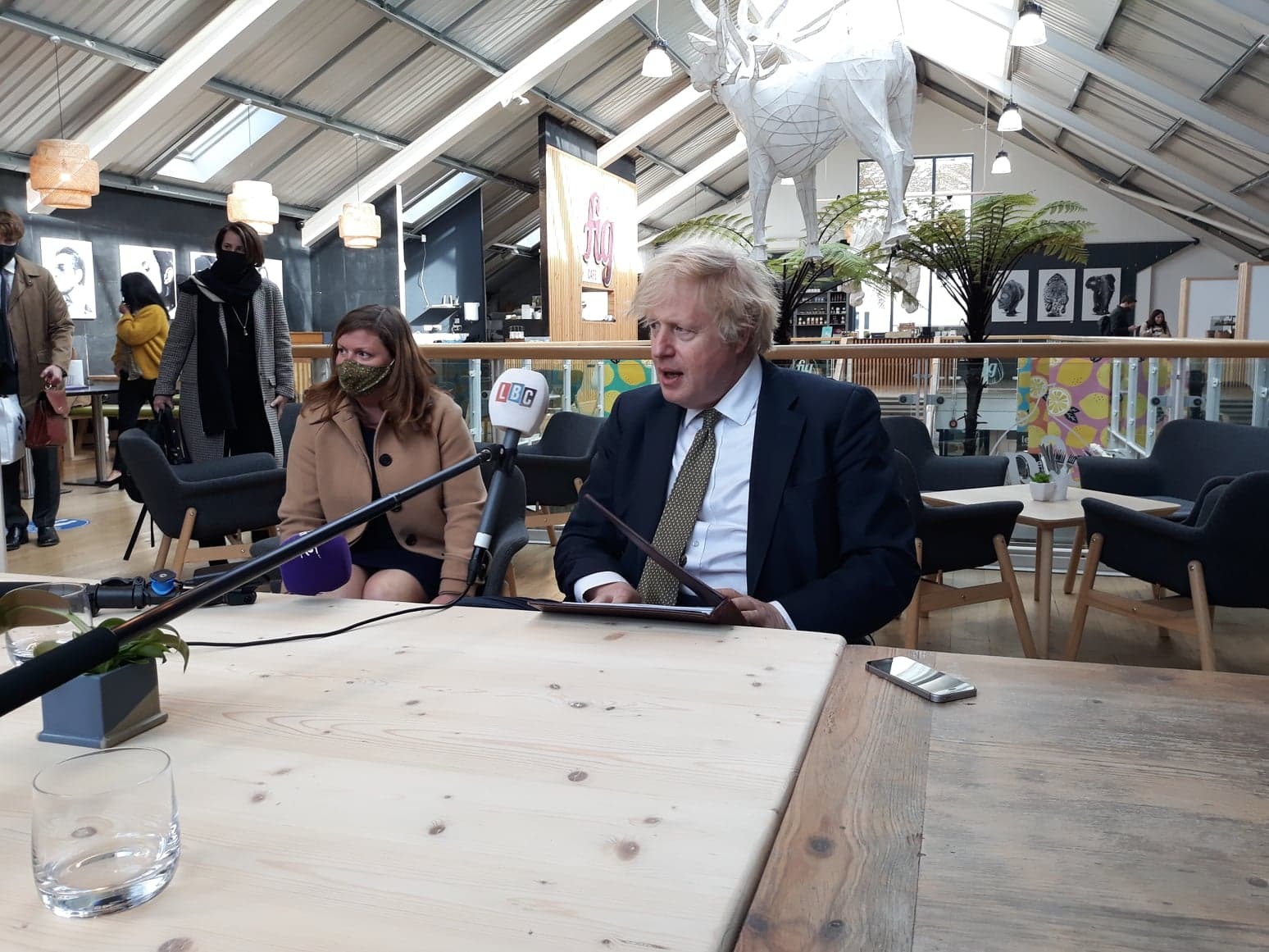 Boris Johnson visited Lemon Street Market