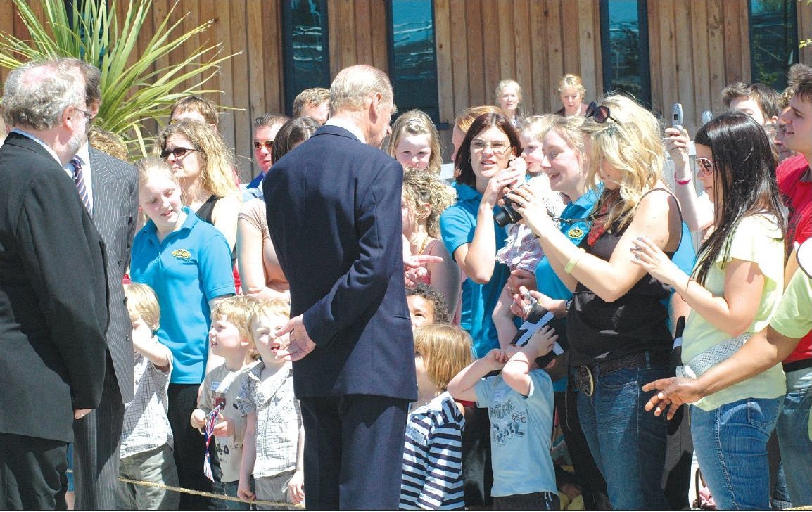 Nursery staff, young mums and their children are thrilled to receive some quality time from the duke