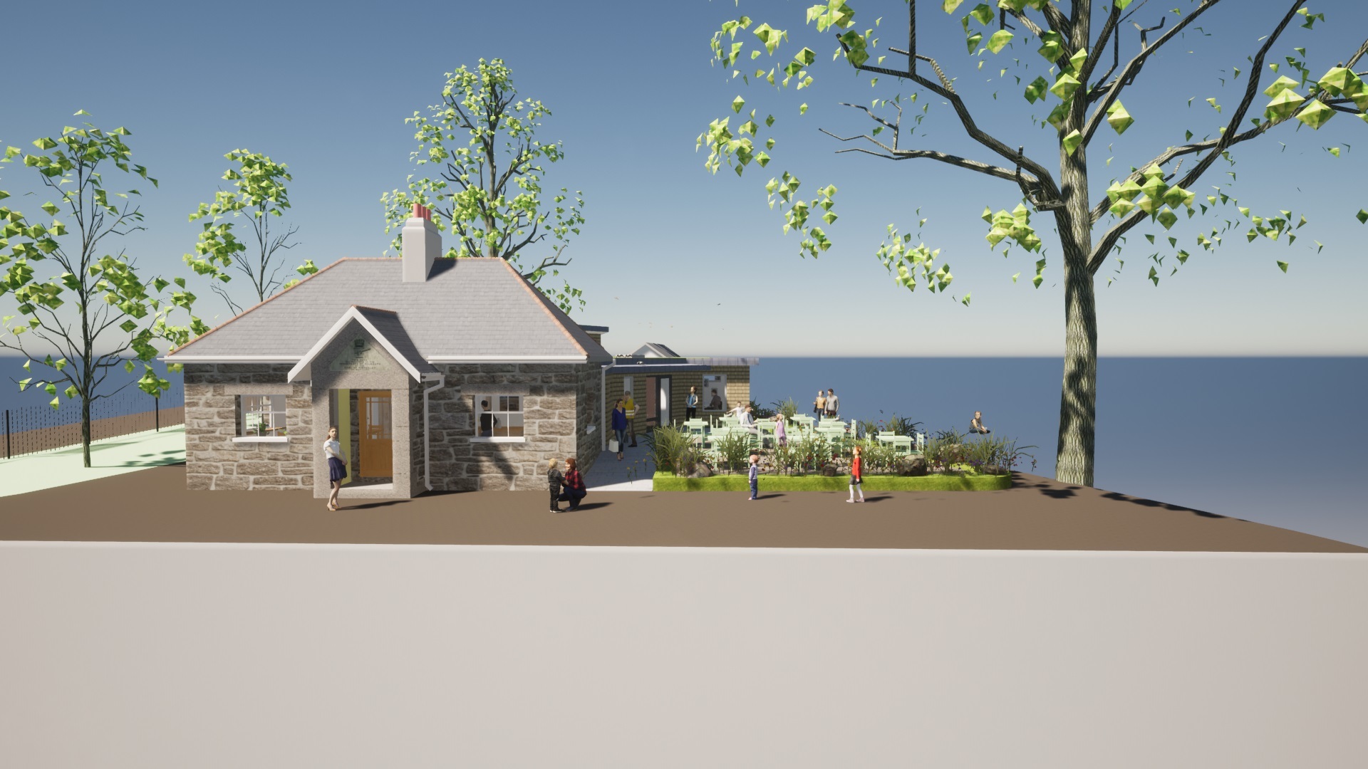The new designs for Kimberley Park Lodge cafe and studio. Concept Hormann Architects