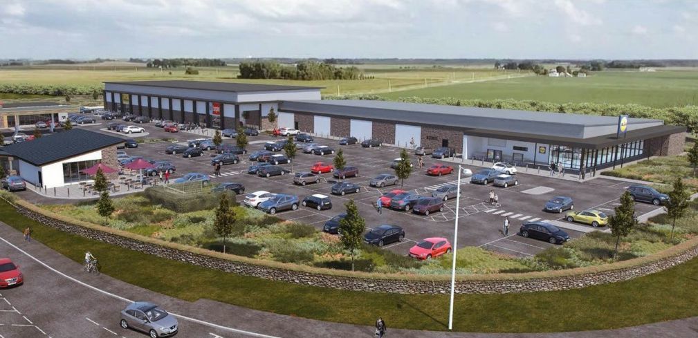 A CGI of the proposed retail park for Roseworthy Hill. Picture: Quora/Cornwall Council