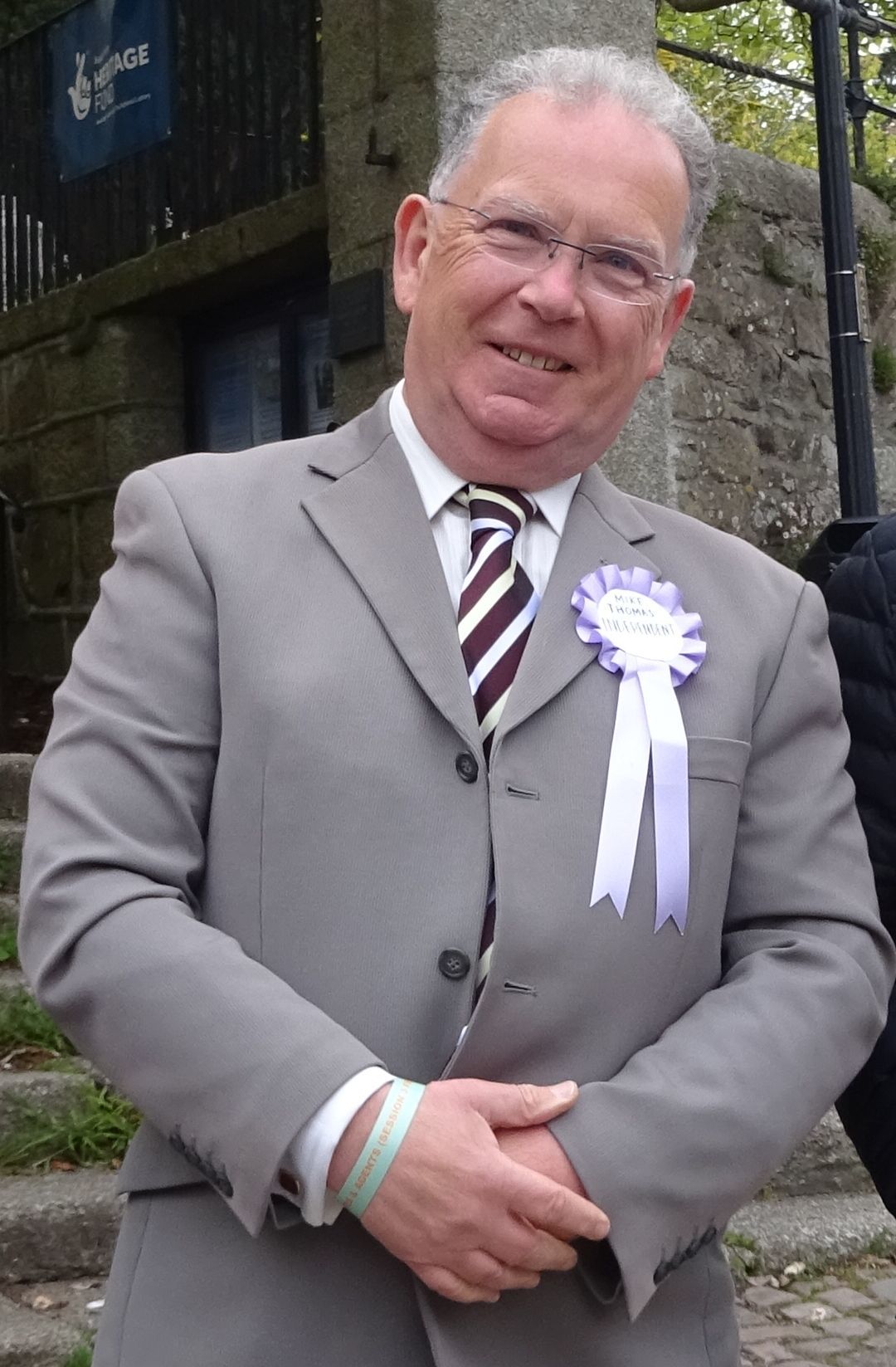 Mike Thomas was re-elected to Helston North division