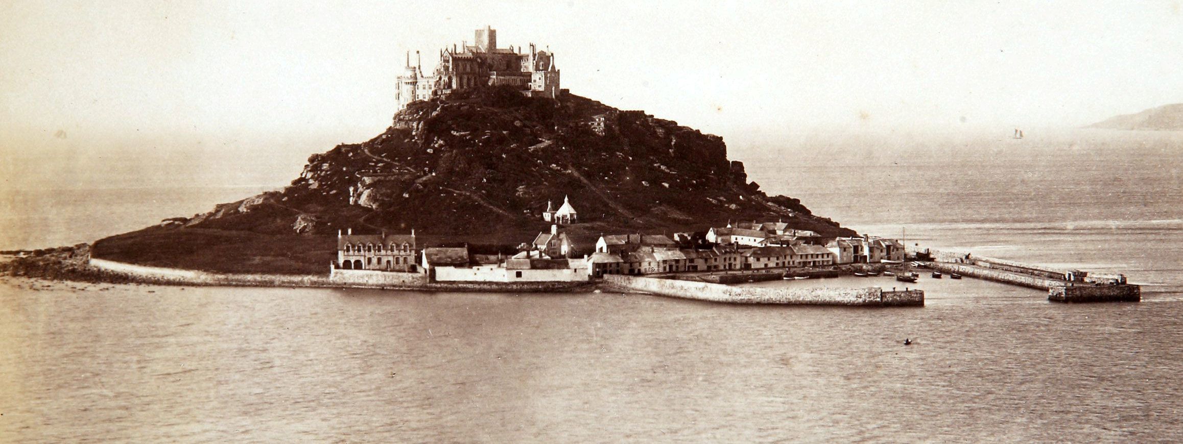 One of the earliest known pictures of St Michaels Mount, taken in 1900. Picture: Dominic Winter/SWNS
