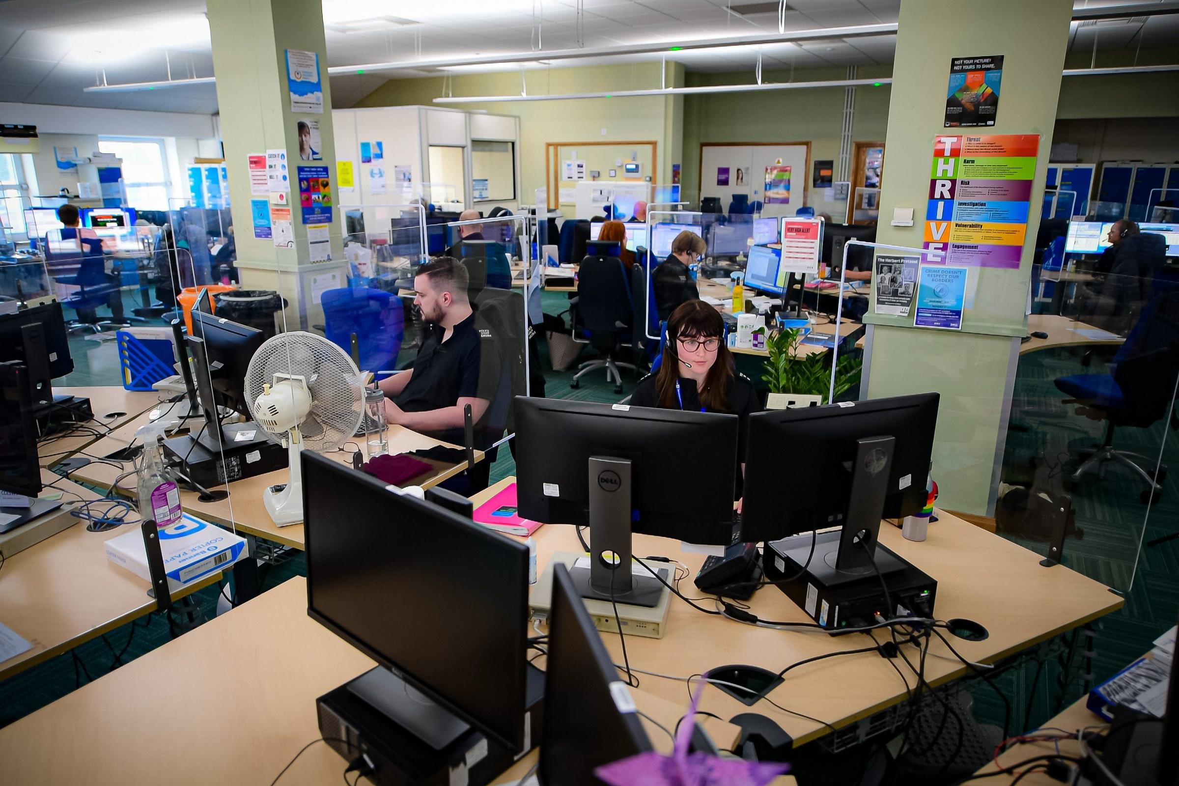 Extra staff will be working in the control rooms. Picture: Ben Birchall/PA