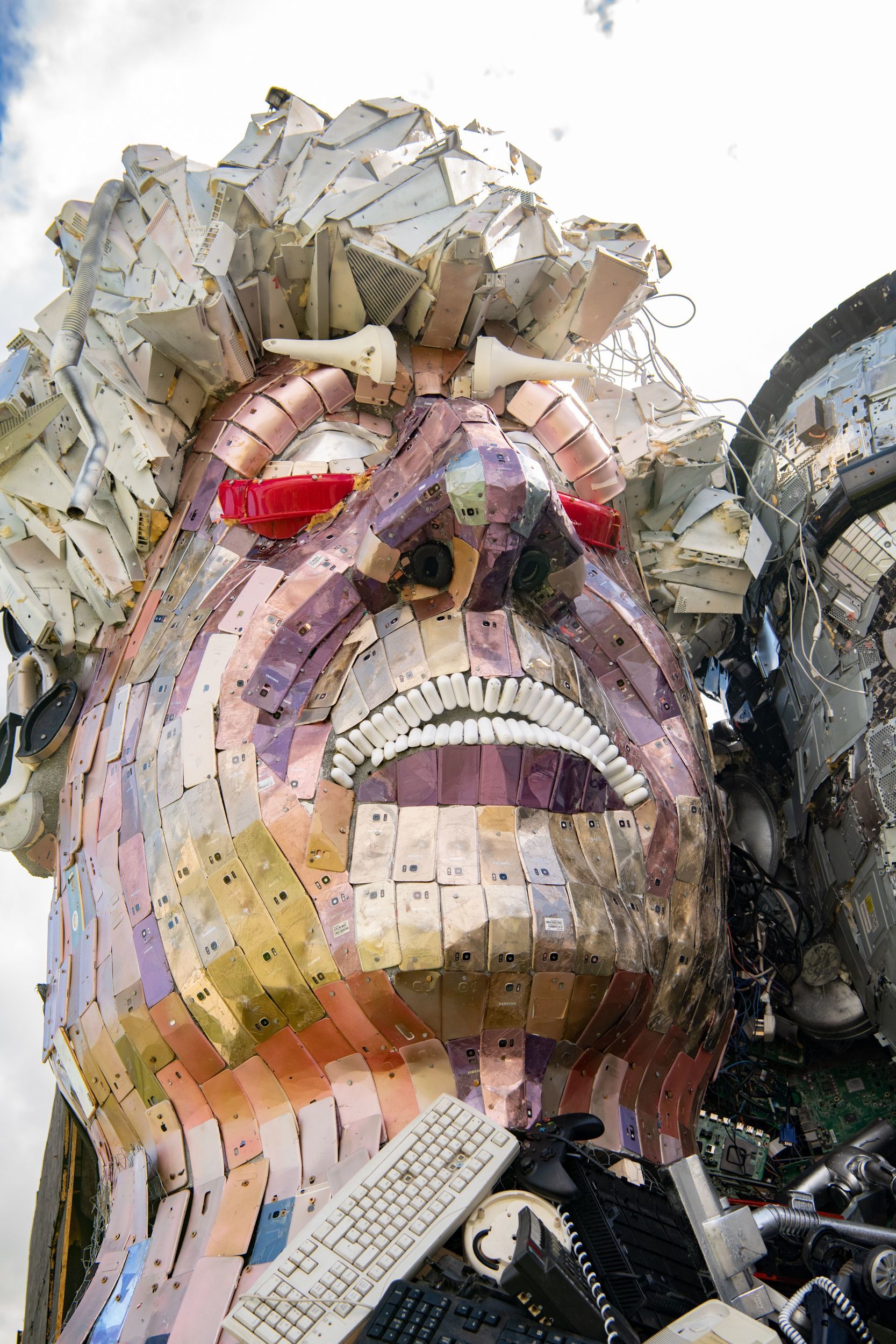 Boris Johnson made from waste electronics. Picture: Kathy White