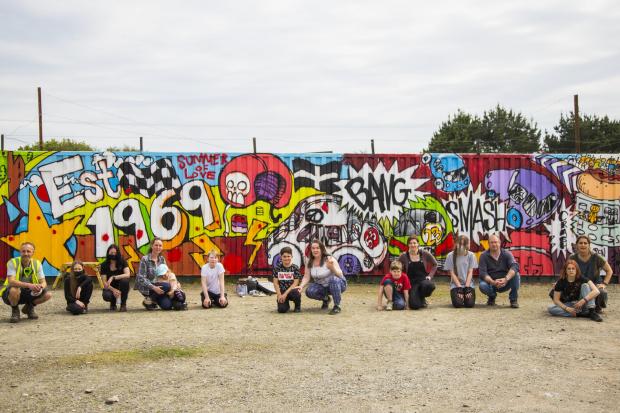 Falmouth Packet: The Graffiti Art Project with TOAST and Cosmic in St. Day. Picture: Julia Wrzesinska