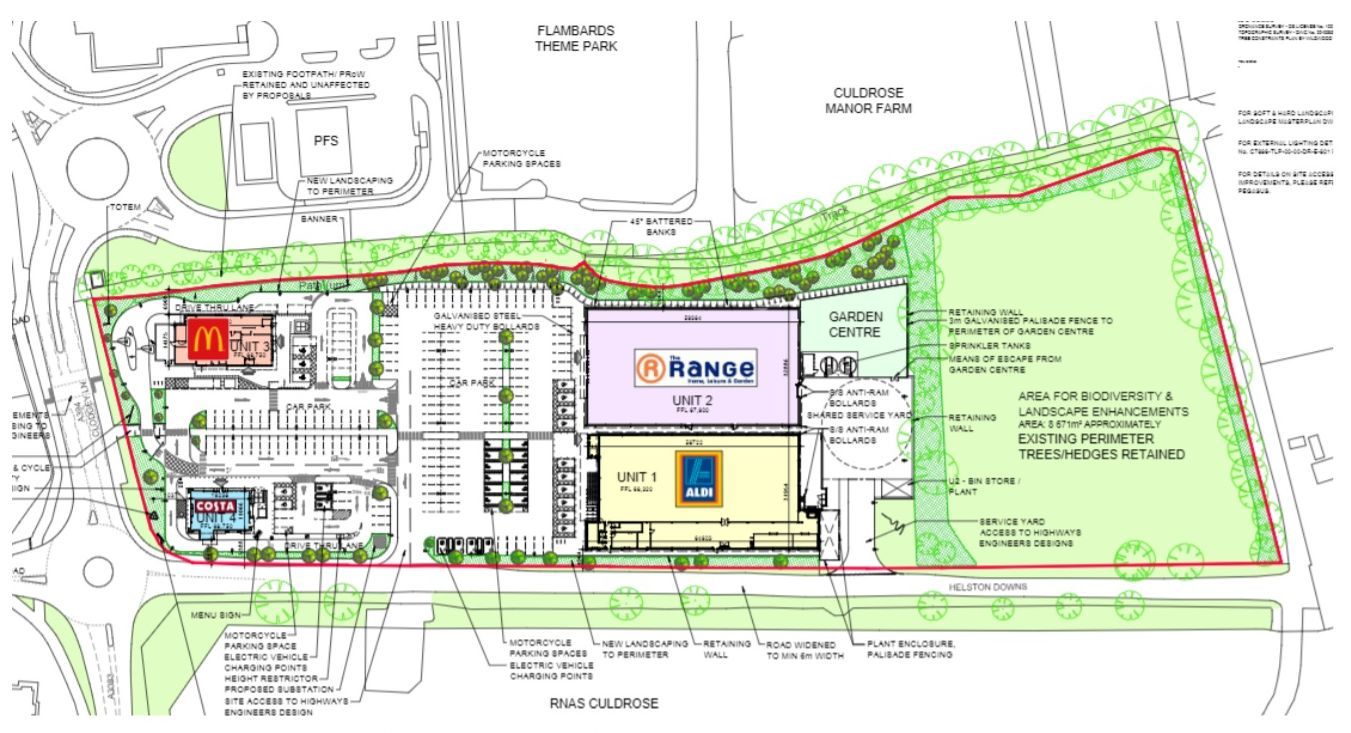 The previous sitemap with The Range alongside Aldi Picture: Pegasus.