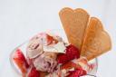 Callestick Farm's Clotted Cream and Strawberry Ice Cream