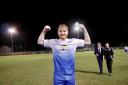 Helston's Rubin Wilson scored twice on the night to earn his side another derby victory