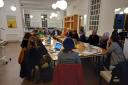 Falmouth town councillors at last night's meeting
