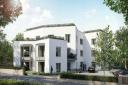 CGI of the  apartments development to replace a former nursing home in Falmouth