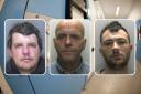 Gareth Hill, Christopher Watson, and Ryan Angove were all jailed this week