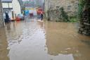The Met  Office has warned there could be flooding as there was at Little Treluswell after heavy rain recently