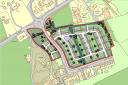 A site plan for a proposed new development of 150 houses at St Austell (Pic: CAD Architects)