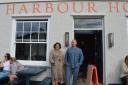Tamara Costin and William Speed outside Harbour House