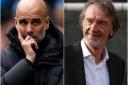 Pep Guardiola (left) says Manchester United co-owner Sir Jim Ratcliffe (right) speaks ‘the truth’ (Martin Rickett/Peter Byrne/PA)