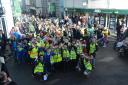 Hundreds of school children took part in Falmouth's St Piran's Day parade