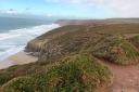 View of the newly registered common land from just north of Porthtowan