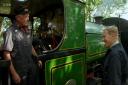 Helston Railway general manager Colin Savage meets Michael Portillo on Great Coastal Railway Journeys
