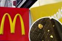 The plate was thrown at the man as he walked home with his McDonald's