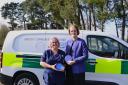 Sue Norman and Suzanne Rastrick holding AHP awards