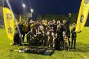 Champions . . . St Day celebrate winning the Kernow Stone St Piran League premier division title