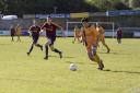 Harry Evans in action for Falmouth Town