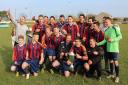 Wendron United celebrate their Combination League Cup success