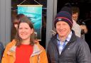 Jo Swinson with Finisterre founder Tom Kay