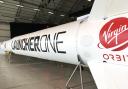 Virgin Orbit's LauncherOne rocket on display at Spaceport Cornwall. Picture: LDRS/Richard Whitehouse