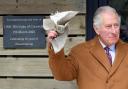 Prince Charles reacts after unveiling a plaque during a visit to Lynher Dairies Cheese Company  Picture: PA Wire