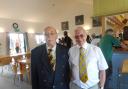 Michael Williams and Clive in 2016 at Grampound Road CC